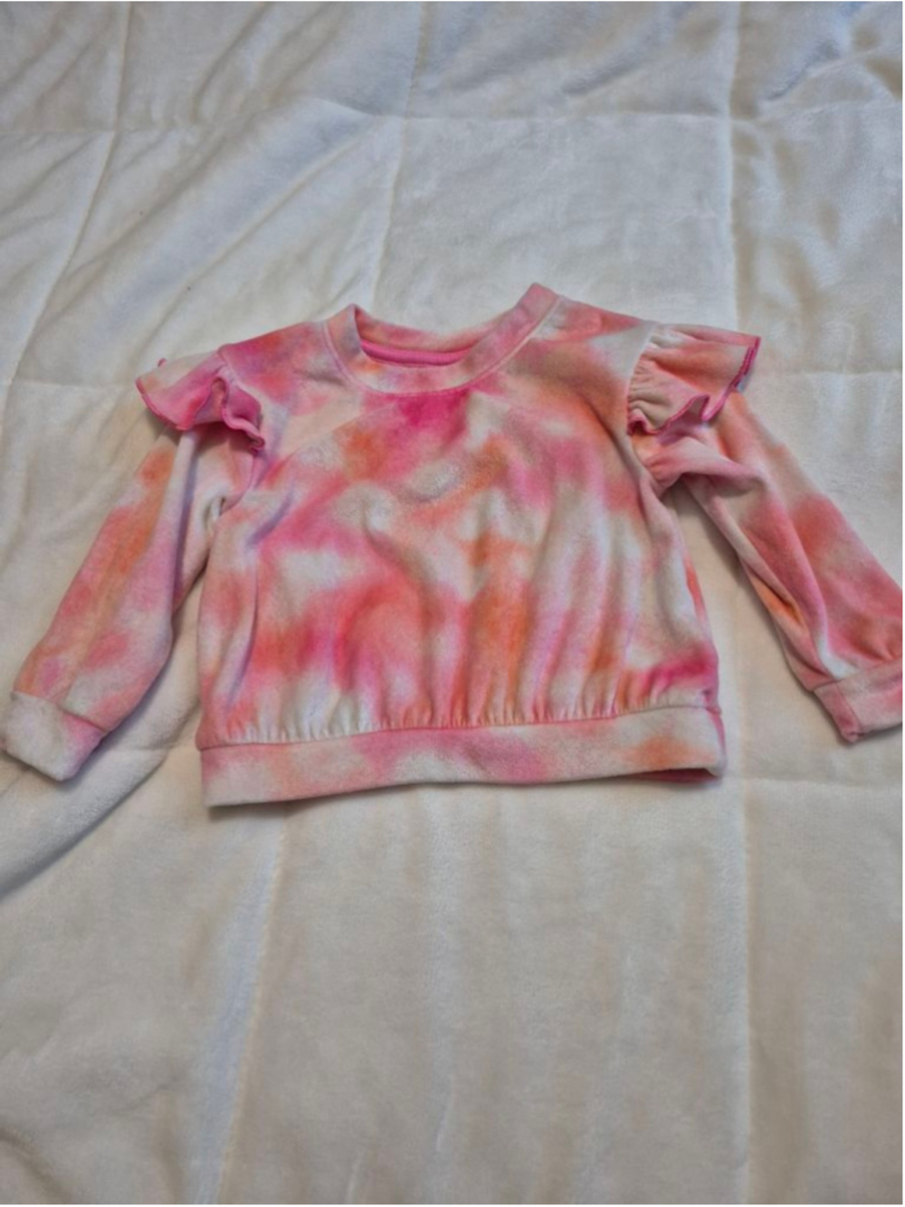 Baby Cat & Jack Matching Set 18 Months Pink White Tie-Dye - Picture 2 of 7